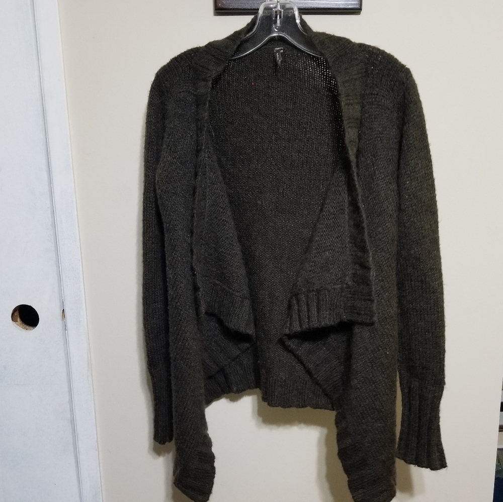 Thyme Maternity Sweater M Green Cardigan Cozy